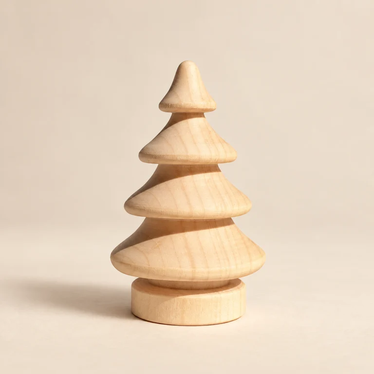 Blanco kerstboom 7 cm