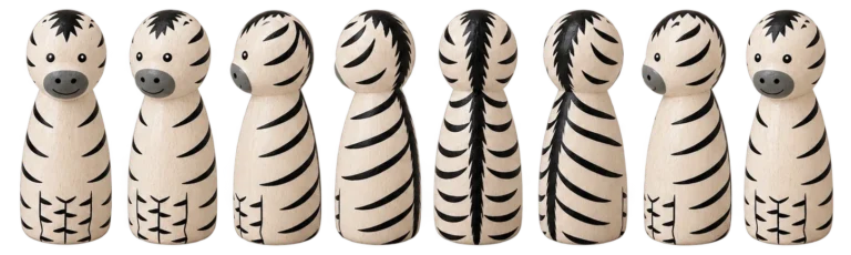 Zebra, van alle kanten gefotografeerd